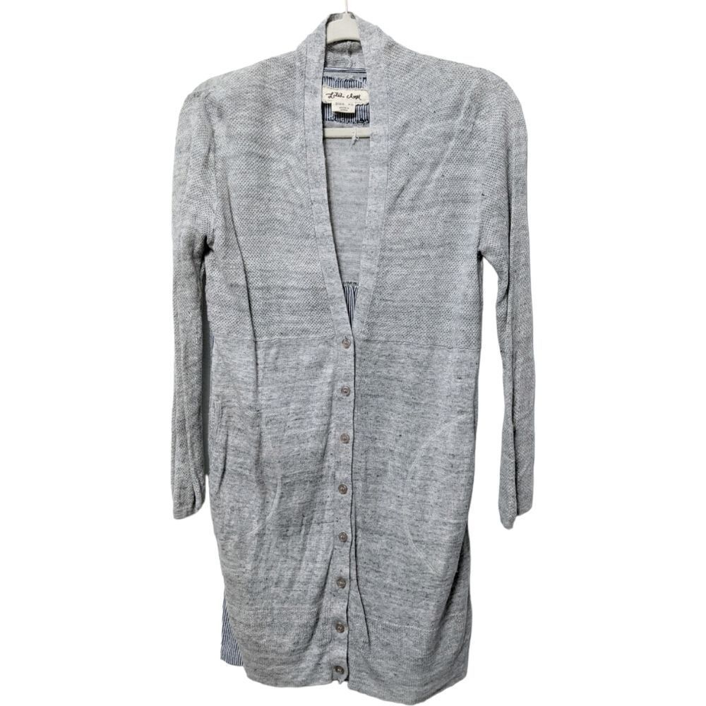 Anthropologie LILI'S CLOSET Linen Multi-Media Cardigan XS